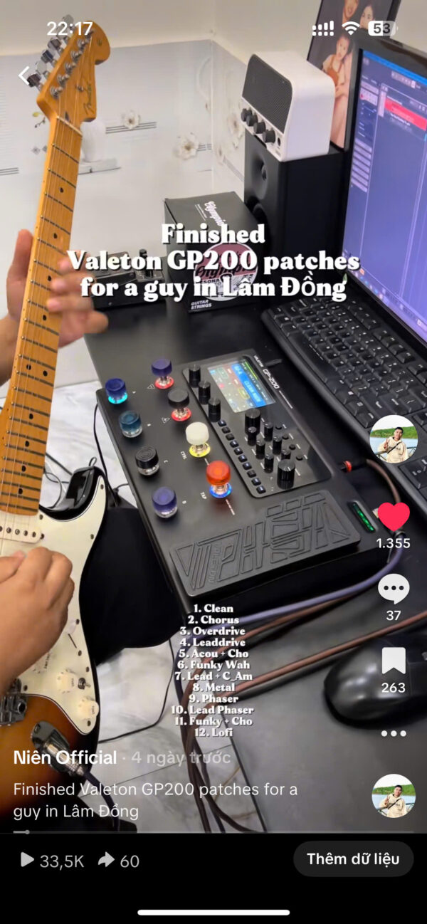 VALETON GP200 - NIÊN PATCH